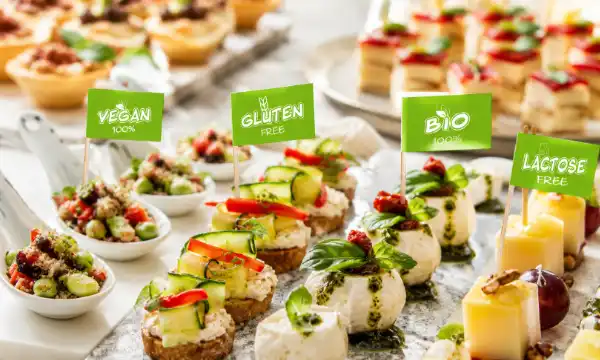 Foodpicker Bio zur Kennzeichnung von Bio-Speisen am Buffet